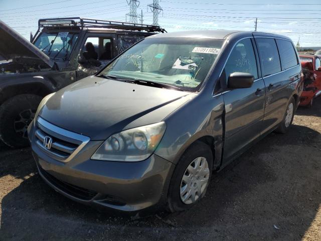 5FNRL38297B066550 - 2007 HONDA ODYSSEY LX GRAY photo 2