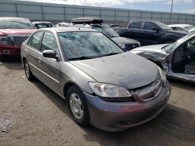 JHMES96675S008185 - 2005 HONDA CIVIC HYBR GRAY photo 9