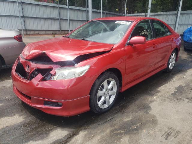 4T1BE46K07U078609 - 2007 TOYOTA CAMRY CE RED photo 2