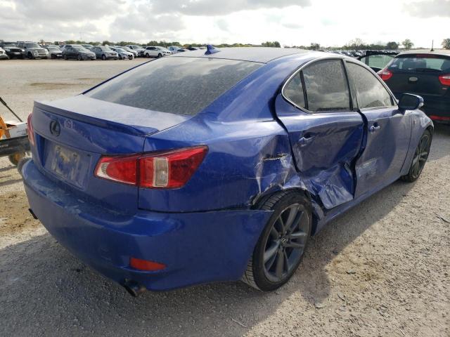 JTHBF5C27C5159623 - 2012 LEXUS IS 250 BLUE photo 4