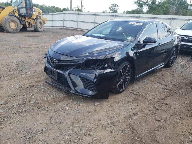 4T1B61HK8KU184663 - 2019 TOYOTA CAMRY XSE BLACK photo 2