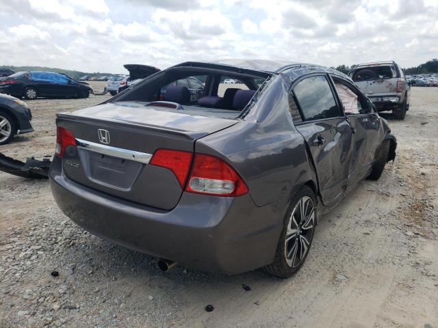 2HGFA16609H528530 - 2009 HONDA CIVIC LX-S GRAY photo 4