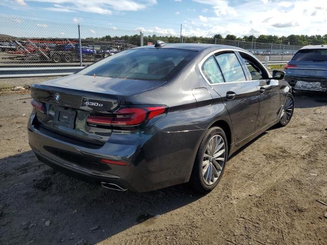 WBA33AG01MCF56225 - 2021 BMW 530XE BLACK photo 4