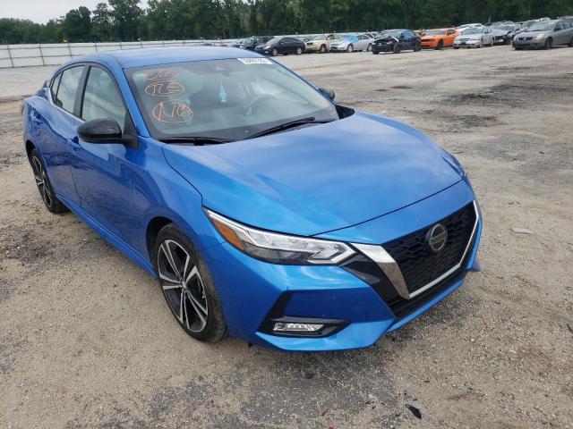 3N1AB8DV0MY249240 - 2021 NISSAN SENTRA SR BLUE photo 1