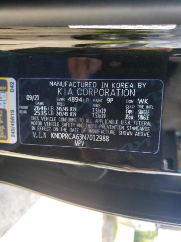 KNDPRCA63N7012988 - 2022 KIA SPORTAGE S BLACK photo 10