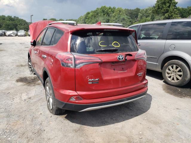 JTMDFREV0GJ054427 - 2016 TOYOTA RAV4 LIMIT RED photo 3