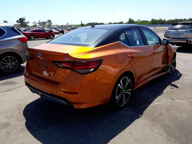 3N1AB8DV1MY303807 - 2021 NISSAN SENTRA SR ORANGE photo 4