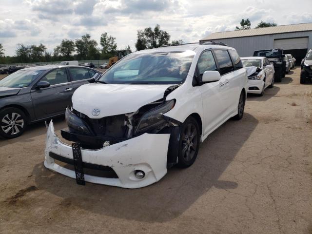 5TDXK3DC7GS701138 - 2016 TOYOTA SIENNA SE WHITE photo 2