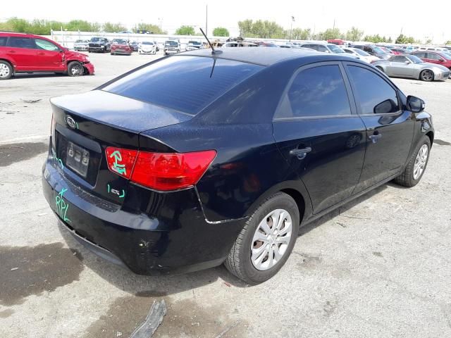 KNAFU4A28A5293010 - 2010 KIA FORTE EX BLACK photo 4