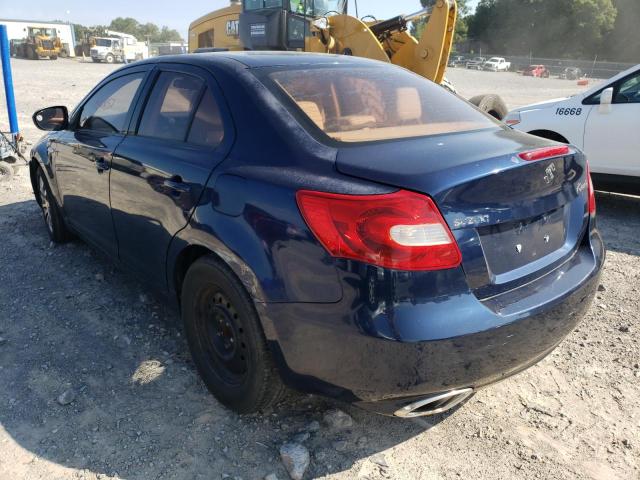 JS2RE9A33A6100474 - 2010 SUZUKI KIZASHI SE BLUE photo 3