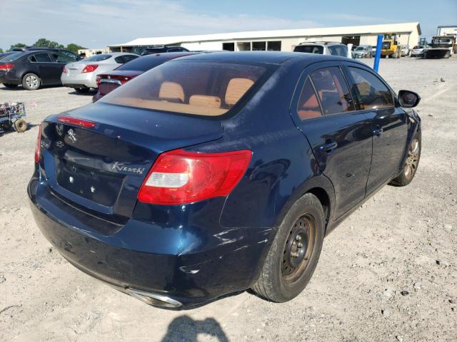 JS2RE9A33A6100474 - 2010 SUZUKI KIZASHI SE BLUE photo 4