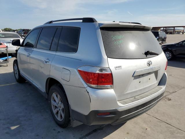 5TDZK3EH3CS080431 - 2012 TOYOTA HIGHLANDER SILVER photo 3