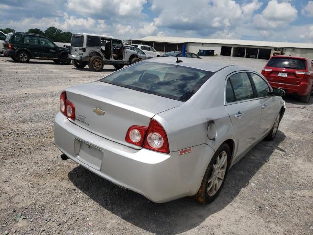 1G1ZE5EB0A4106693 - 2010 CHEVROLET MALIBU LTZ ვერცხლისფერი ფოტო 4