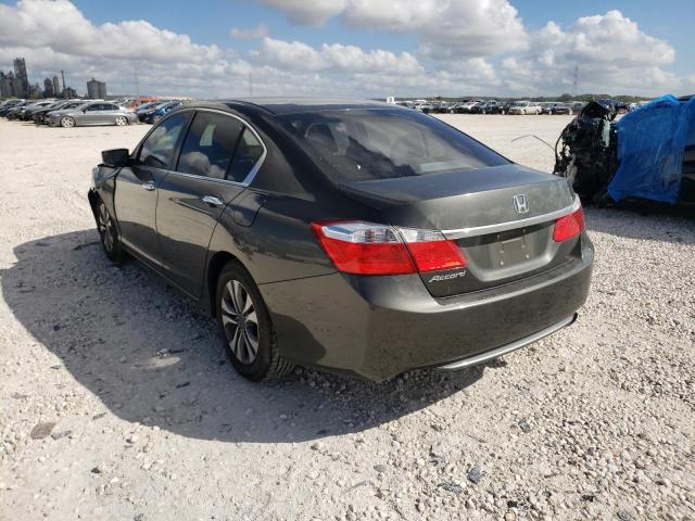 1HGCR2F30FA069520 - 2015 HONDA ACCORD LX GRAY photo 3