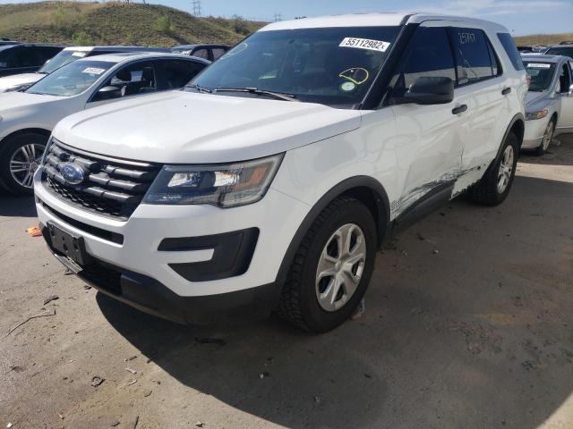 1FM5K8AR2HGA37271 - 2017 FORD EXPLORER P WHITE photo 2