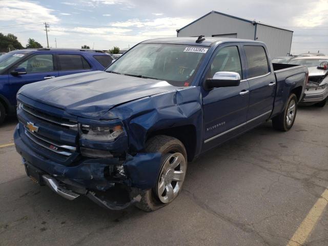 3GCUKSECXGG140301 - 2016 CHEVROLET SILVERADO BLUE photo 2