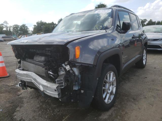 ZACNJBAB0KPJ89550 - 2019 JEEP RENEGADE S CHARCOAL photo 2