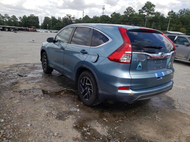 2HKRM3H44GH556863 - 2016 HONDA CR-V SE TEAL photo 3