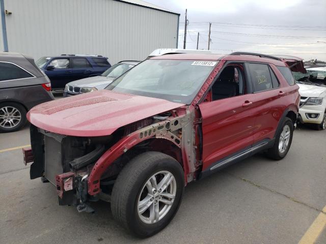 1FMSK8DH3LGC90825 - 2020 FORD EXPLORER X წითელი ფოტო 2