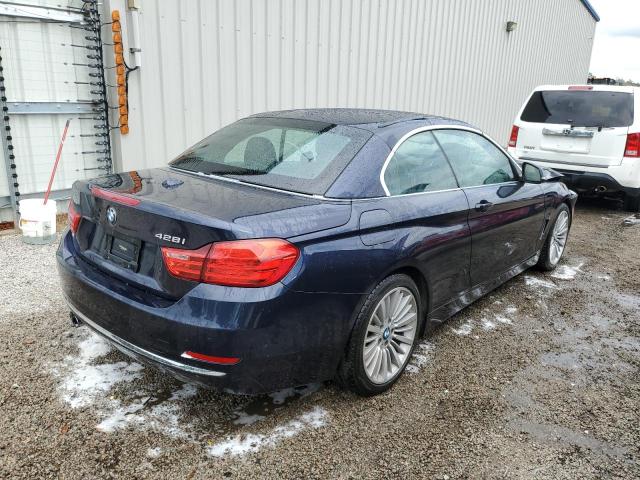 WBA3V7C55FP772554 - 2015 BMW 428 I SULE BLUE photo 4