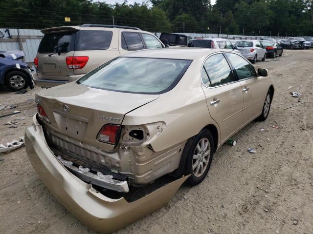 JTHBF30G330123199 - 2003 LEXUS ES 300 GOLD photo 4