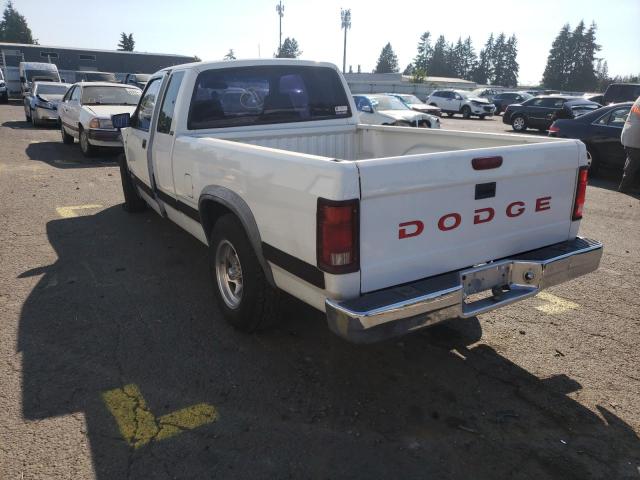 1B7GL23Y3RS664832 - 1994 DODGE DAKOTA WHITE photo 3