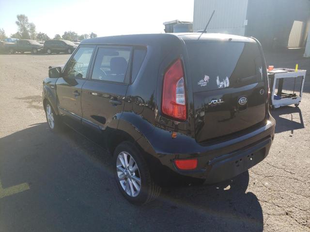 KNDJT2A56D7619457 - 2013 KIA SOUL BLACK photo 3