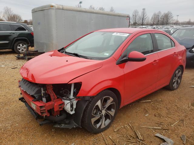 1G1JF5SB6H4149234 - 2017 CHEVROLET SONIC PREM RED photo 2