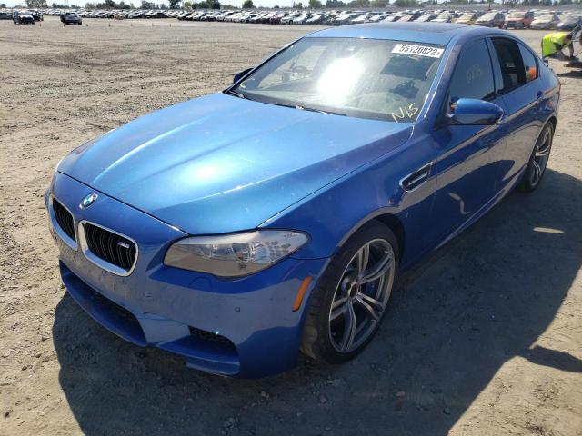 WBSFV9C59DD095799 - 2013 BMW M5 BLUE photo 2