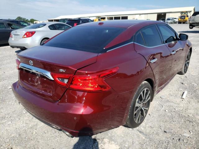 1N4AA6AP1JC370590 - 2018 NISSAN MAXIMA 3.5 BURGUNDY photo 4