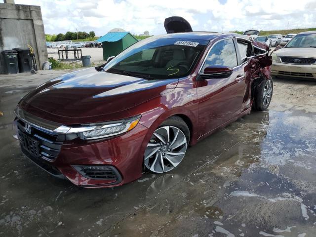 19XZE4F97KE030581 - 2019 HONDA INSIGHT TO BURGUNDY photo 2