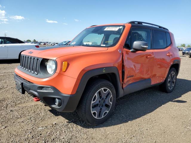 ZACCJBCT6FPB92202 - 2015 JEEP RENEGADE T ORANGE photo 2