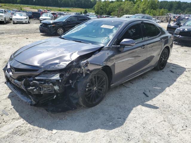 4T1K61AK0NU026476 - 2022 TOYOTA CAMRY XSE GRAY photo 2