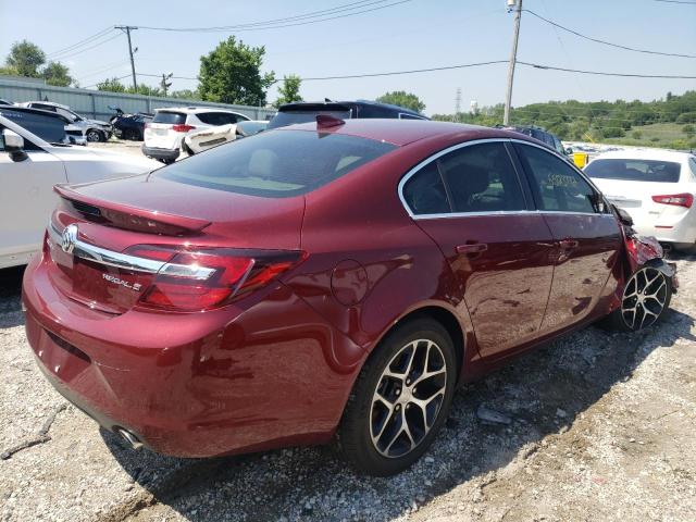 2G4GL5EXXH9195904 - 2017 BUICK REGAL SPOR RED photo 4