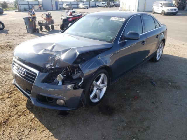 WAUMK78K19A085431 - 2009 AUDI A4 PRESTIG GRAY photo 2