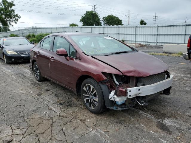 19XFB2F86DE036480 - 2013 HONDA CIVIC EX BURGUNDY photo 1