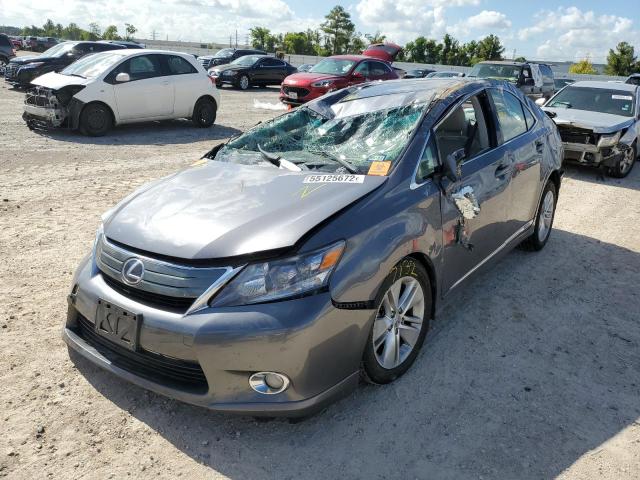 JTHBB1BA8C2050148 - 2012 LEXUS HS 250H GRAY photo 2