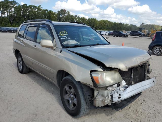 JTEGD21A040095277 - 2004 TOYOTA HIGHLANDER TAN photo 1