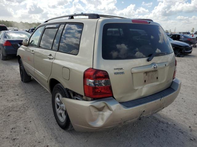 JTEGD21A040095277 - 2004 TOYOTA HIGHLANDER TAN photo 3