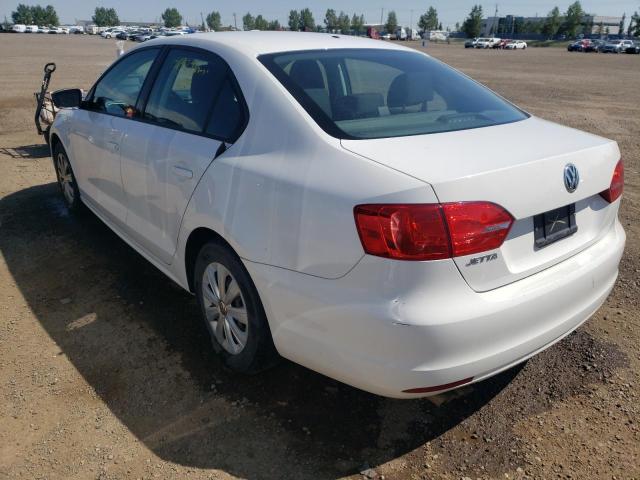 3VW2K7AJ7DM418073 - 2013 VOLKSWAGEN JETTA BASE WHITE photo 3