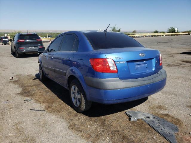 KNADE123776274560 - 2007 KIA RIO BASE BLUE photo 3