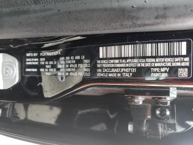 ZACCJBAB7JPH07131 - 2018 JEEP RENEGADE S Qara foto 10