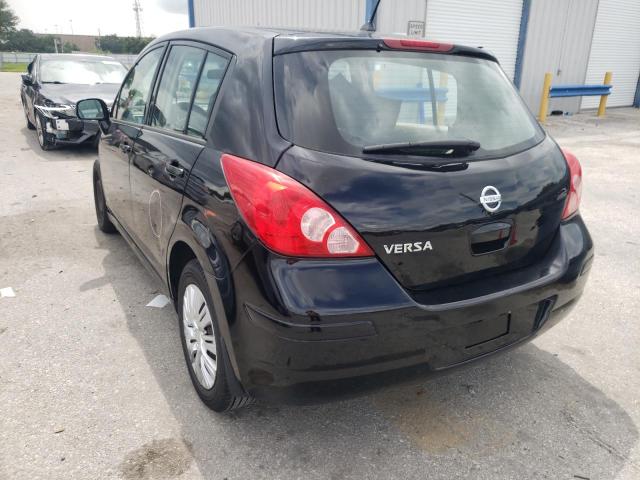 3N1BC13E08L434885 - 2008 NISSAN VERSA S BLACK photo 3