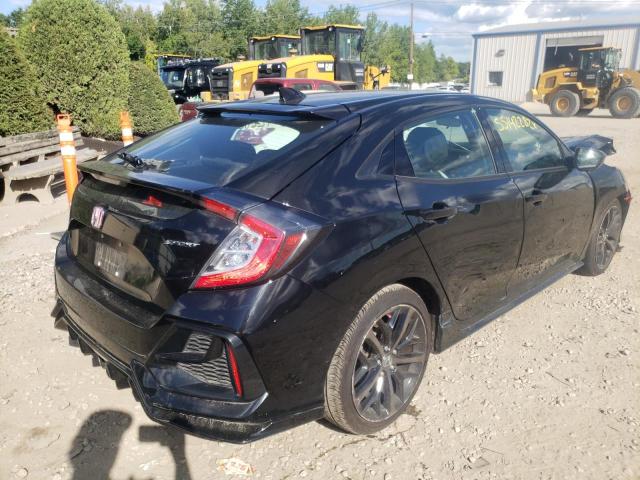 SHHFK7H44MU408303 - 2021 HONDA CIVIC SPOR BLACK photo 4