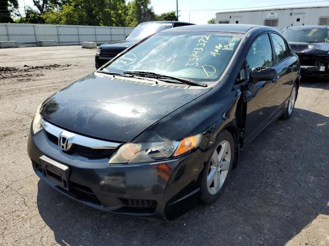 19XFA16689E030604 - 2009 HONDA CIVIC LX-S فحمي صورة 2