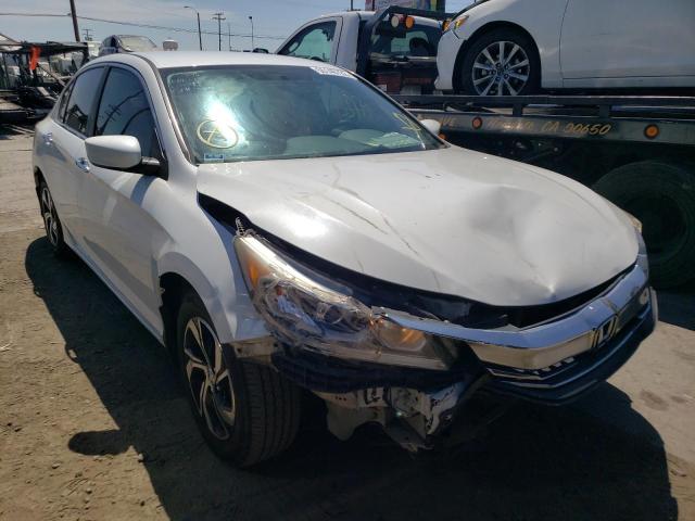 1HGCR2F3XGA139400 - 2016 HONDA ACCORD LX WHITE photo 1