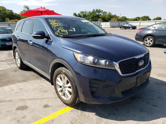 5XYPG4A32KG551635 - 2019 KIA SORENTO L BLUE photo 1