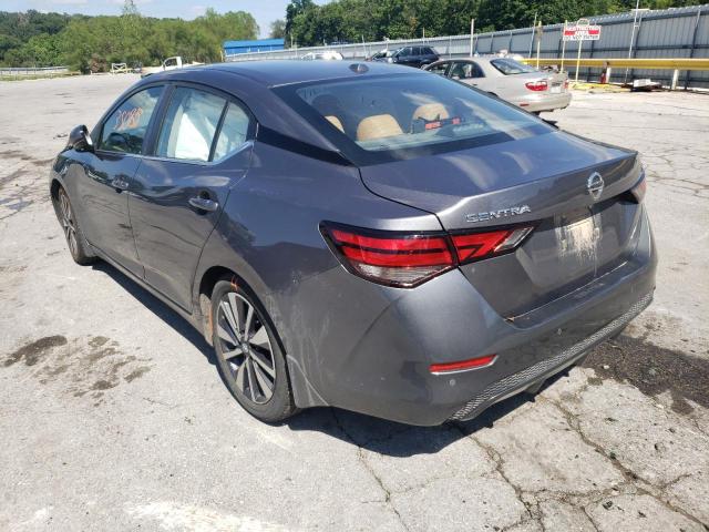 3N1AB8CV8LY282759 - 2020 NISSAN SENTRA SV GRAY photo 3