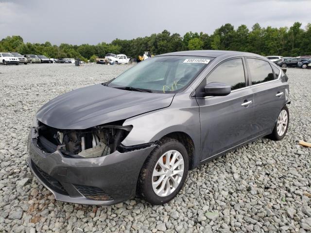 3N1AB7AP5KL626929 - 2019 NISSAN SENTRA S GRAY photo 2