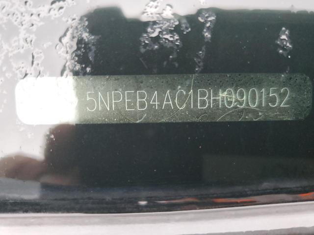 5NPEB4AC1BH090152 - 2011 HYUNDAI SONATA GLS BLUE photo 10